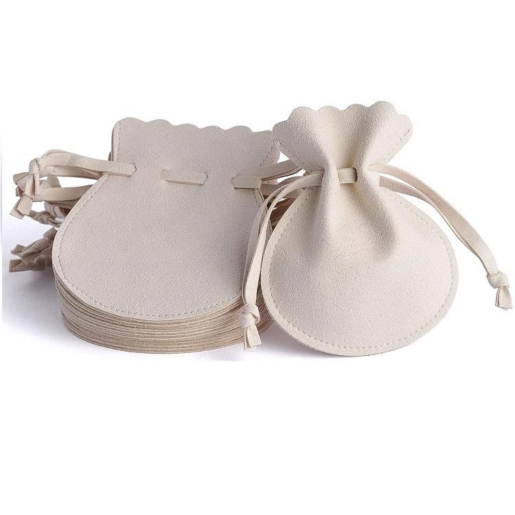 Microfiber drawstring pouches for diamonds
