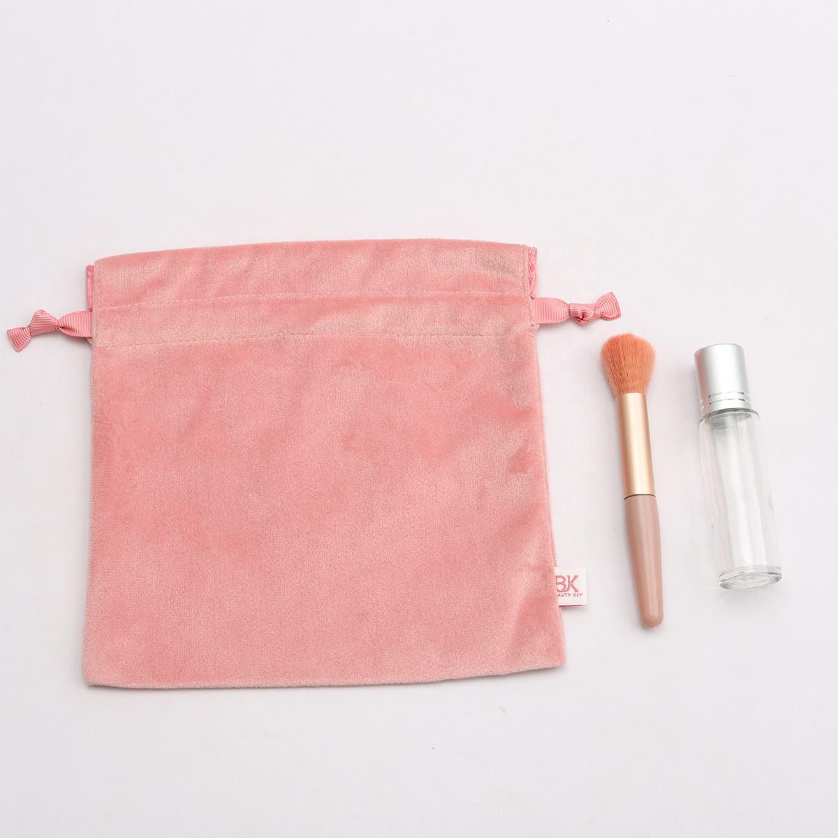 flannel satin lining pouches custom