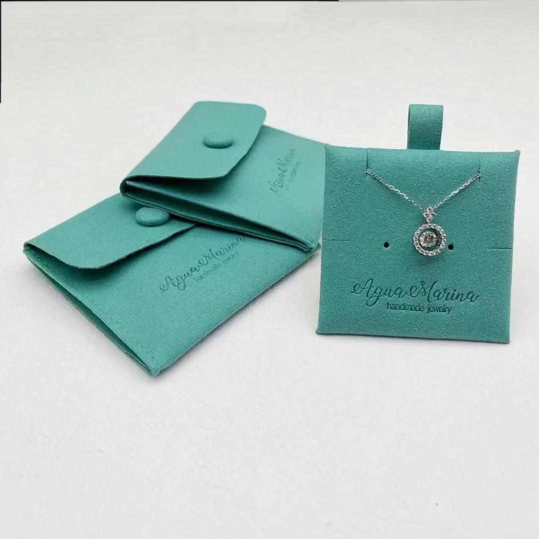 3 Pack Jewelry Package Gift Bag with Snap Closure for Necklace Rings Earrings - Image 4