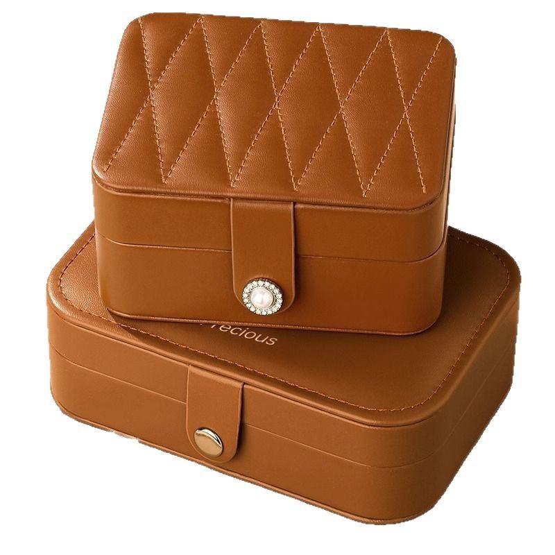 Jewelry Box Portable Organizer for Earrings Studs Rings Necklaces - Image 2